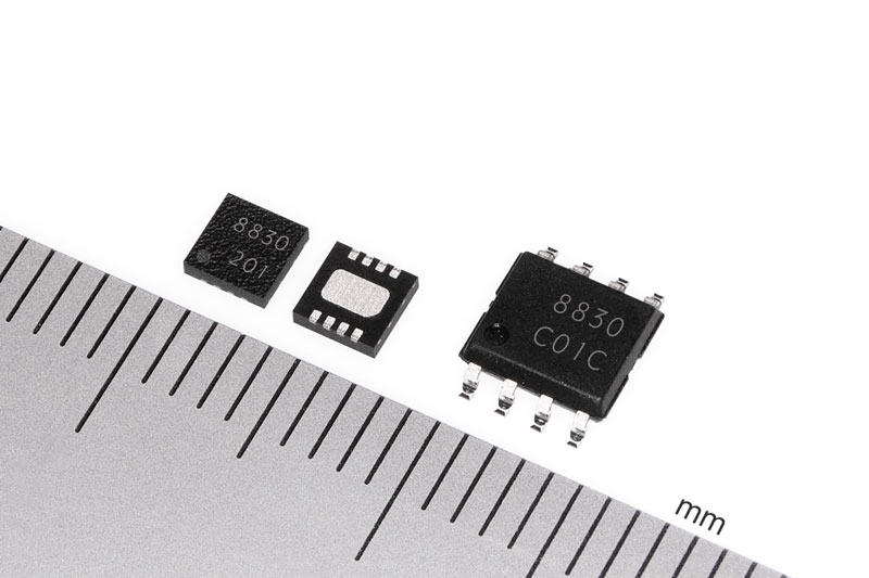 DFN8-W1 (ESON8-W1) 封裝 (3.0×3.0×0.7mm) 和 HSOP8-M1 封裝 (5.2×6.2×1.55mm)