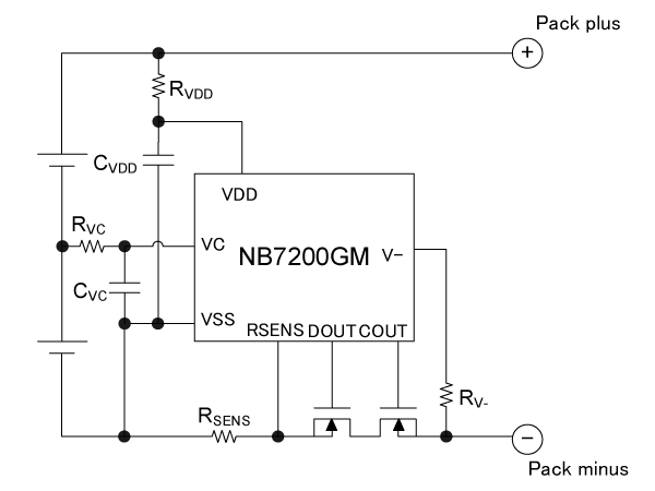 NB7200 series 參考電路