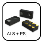 環境光傳感器 & 接近偵測：Digital 16bits ALS、12bits Proximity